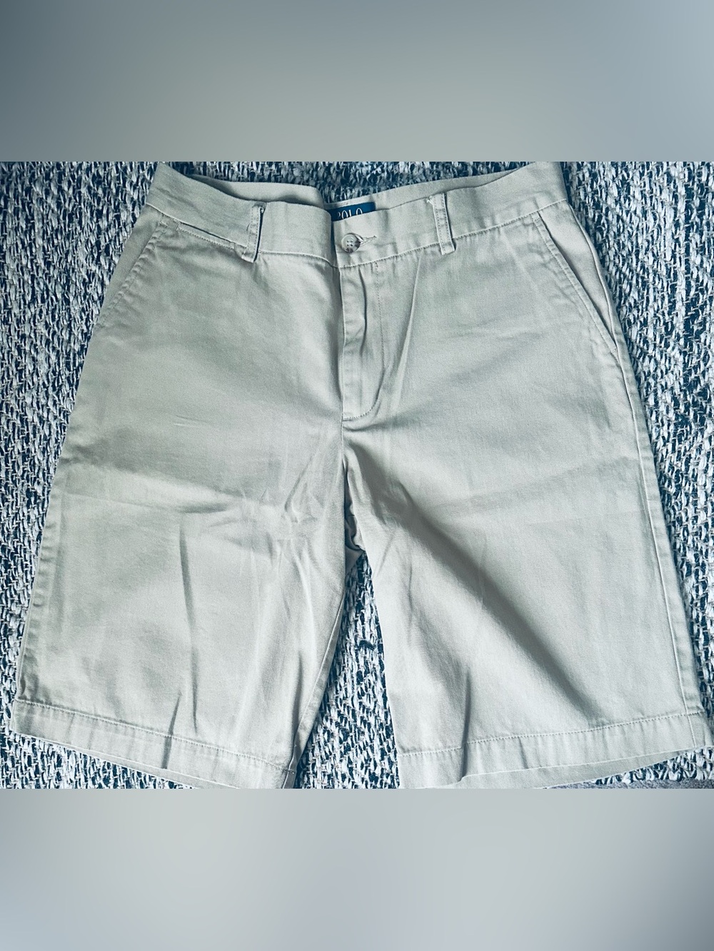 Polo by Ralph Lauren Light Khaki Flat-Front Men’s Shorts